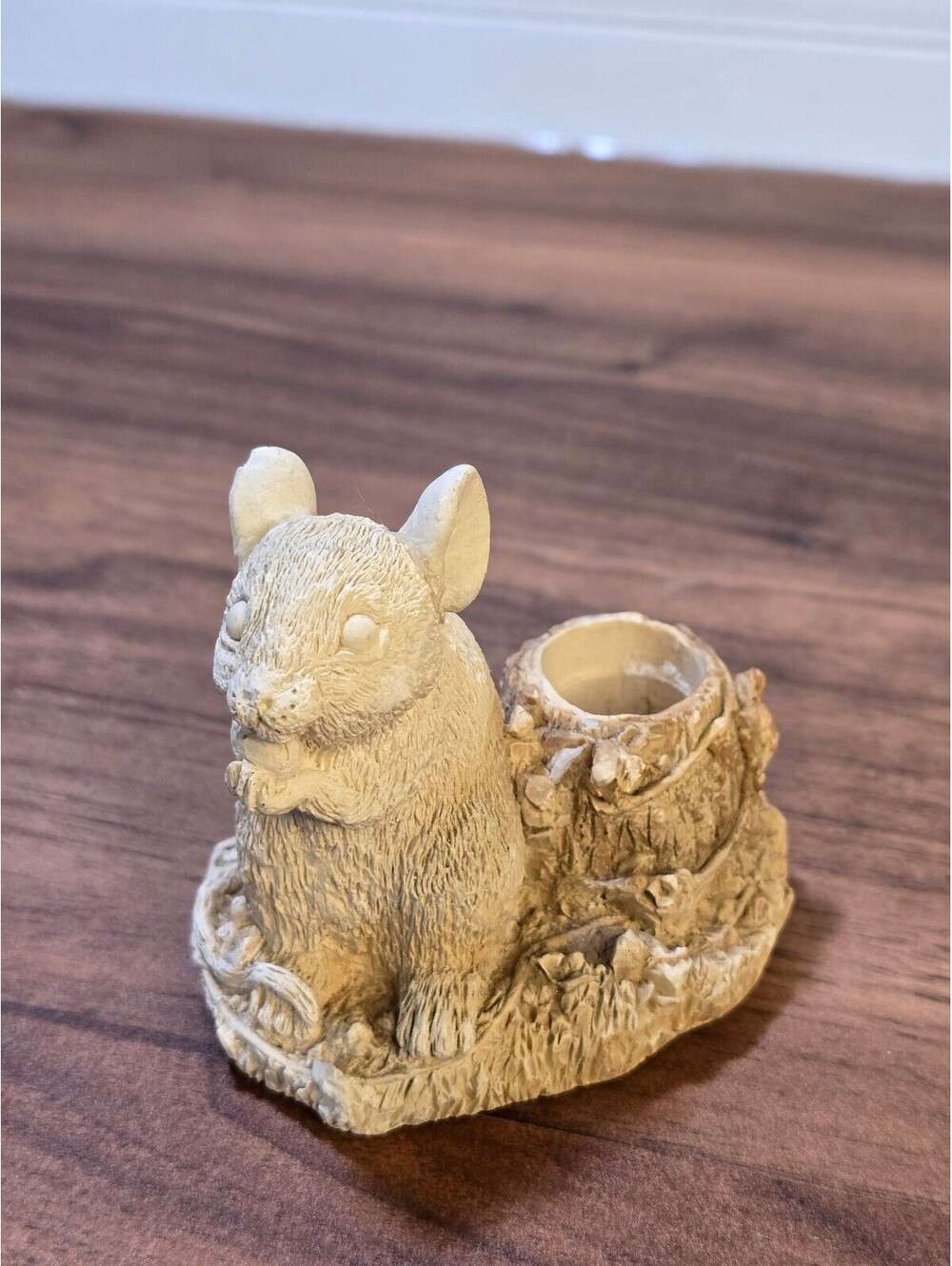 Vintage Mouse Figurine Candle Holder